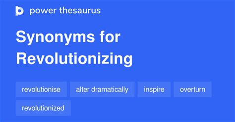 revolution synonyms|another word for revolutionizing.